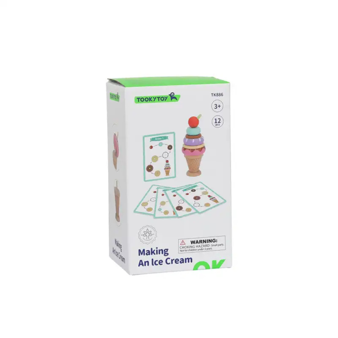 Tooky Toy Make an Ice Cream Stacking Set