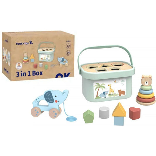 Tooky Toy 3 in 1 Toy Box