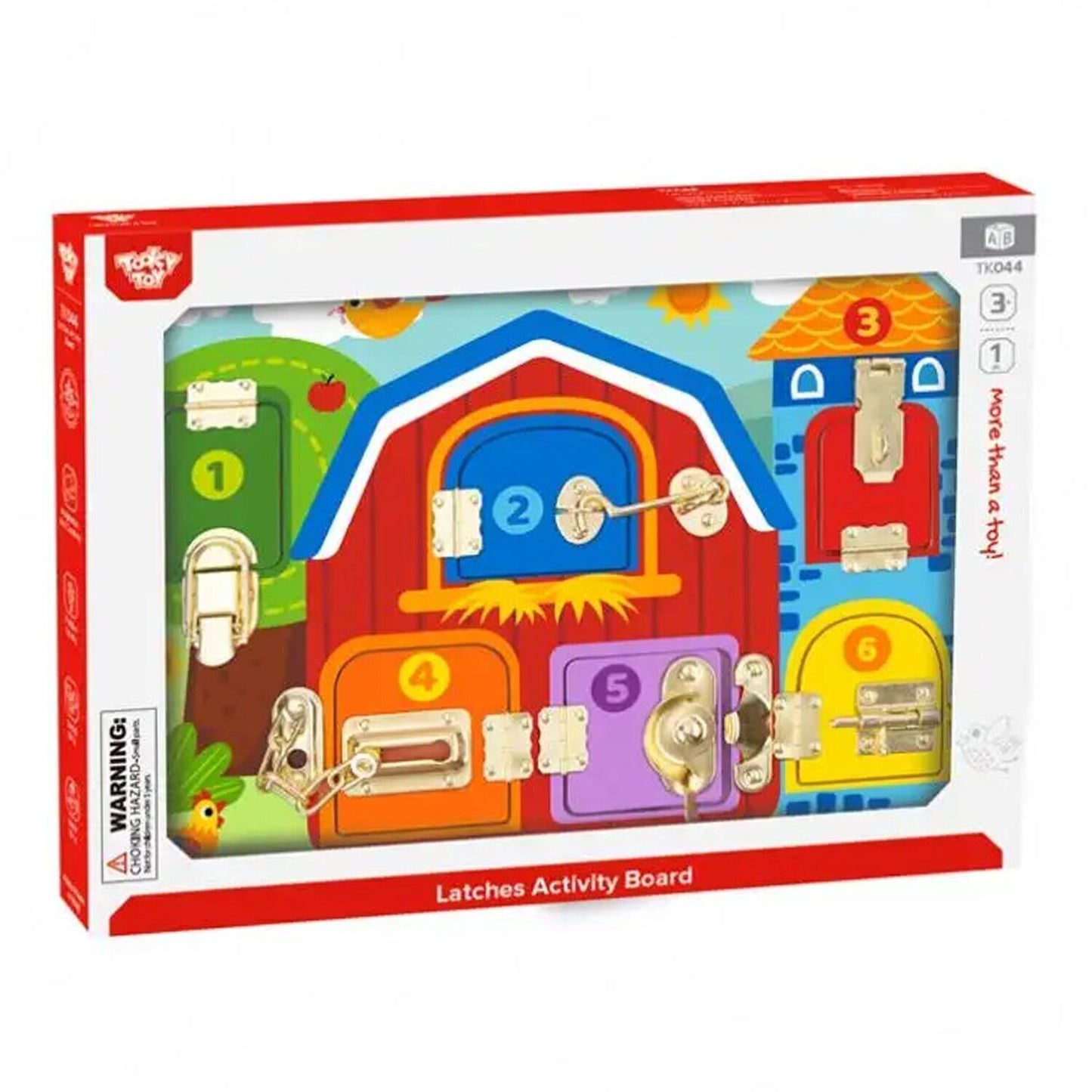 Tooky Toy Latches Activity Board Big