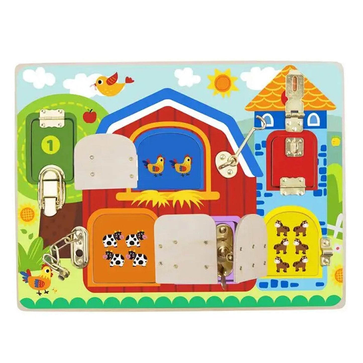 Tooky Toy Latches Activity Board Big