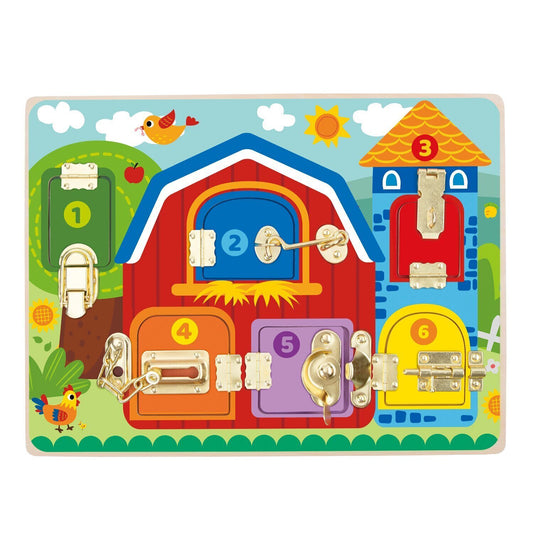 Tooky Toy Latches Activity Board Big