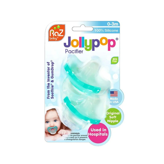 Razbaby JollyPop Pacifier (0-3M) Double Pack