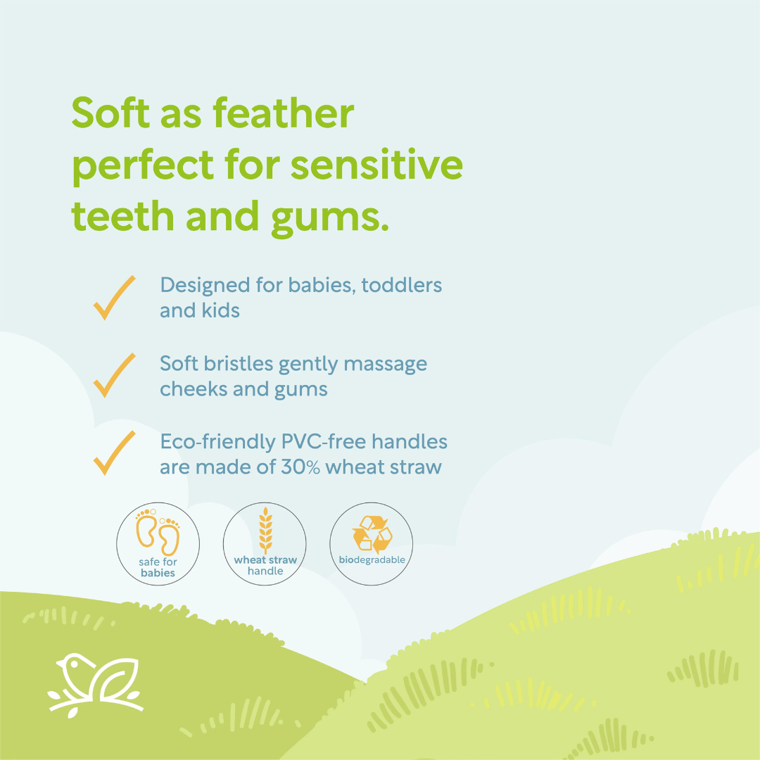 Nature to Nurture Wheat Straw Ultra Fine Toothbrush Soft Sensitive (0-6 yrs)