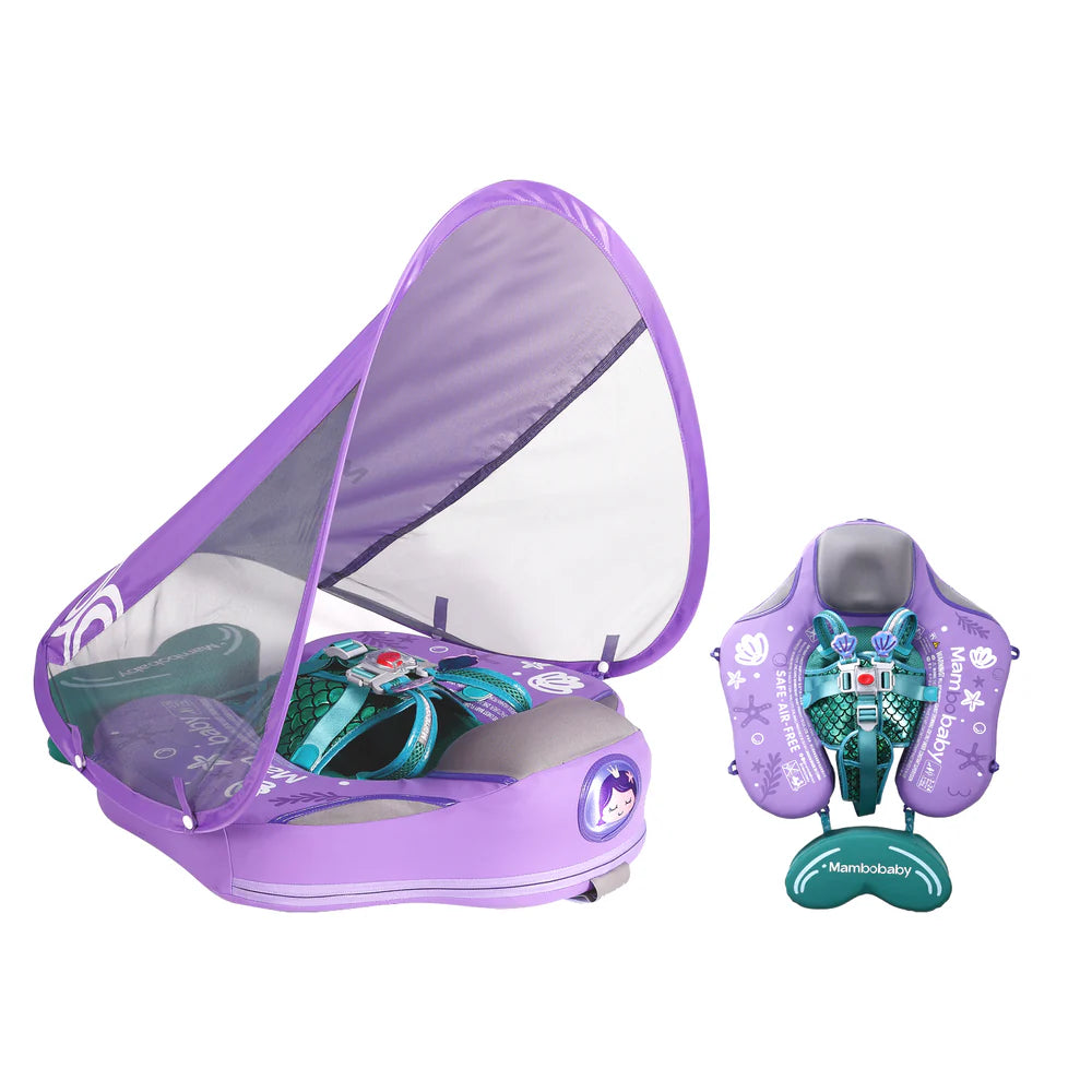 Mambobaby Air-Free Chest Type Floater with Canopy and Tail (3-24 mos)