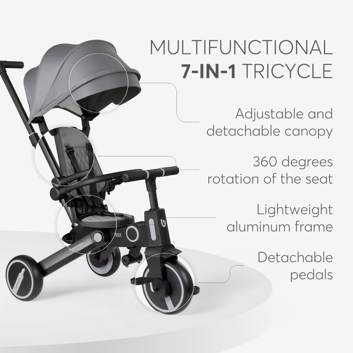 Kikkaboo Trix 7-in-1 Tricycle