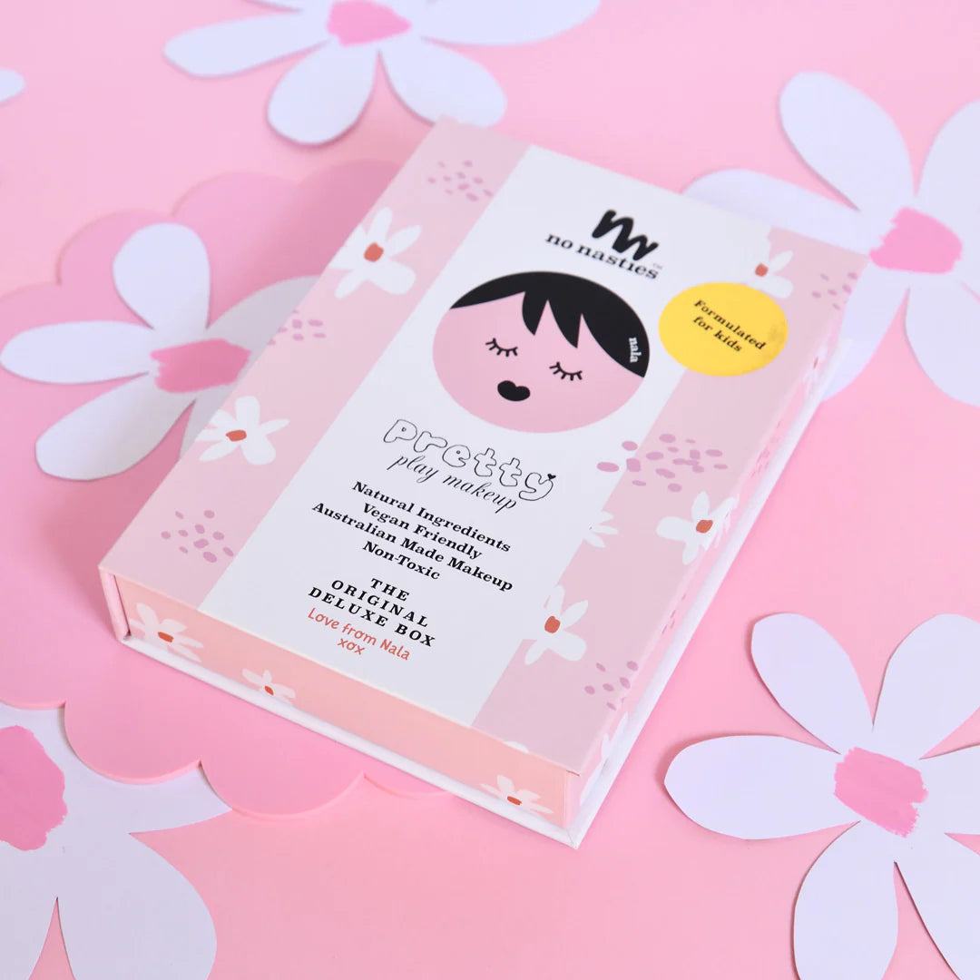 No Nasties Nala Pink Natural Pressed Powder Kids Makeup Palette Kit