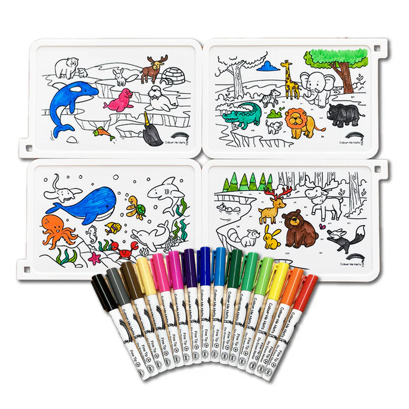 Colour Me Mats - Mini Puzzle Mat (Natural Animal Habitats)