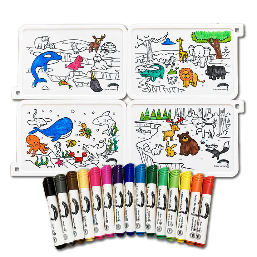 Colour Me Mats - Mini Puzzle Mat (Natural Animal Habitats)