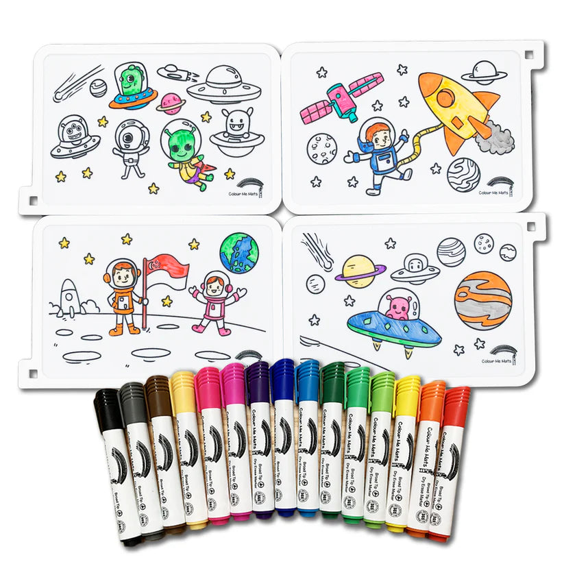 Colour Me Mats - Mini Puzzle Mat (Space Exploration)