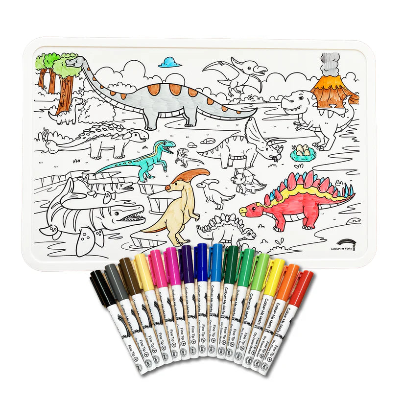 Colour Me Mats - Regular Mat (Prehistoric World)