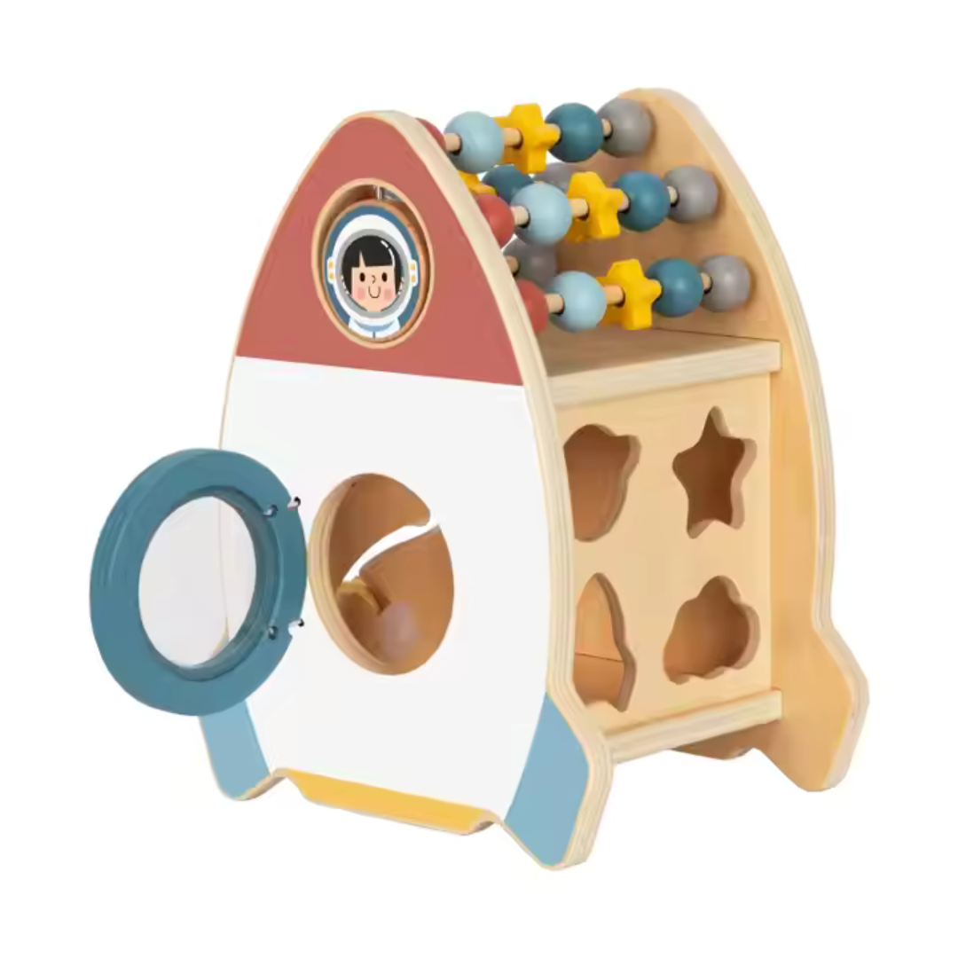 Tooky Toy Activity Cube (Space Rocket)