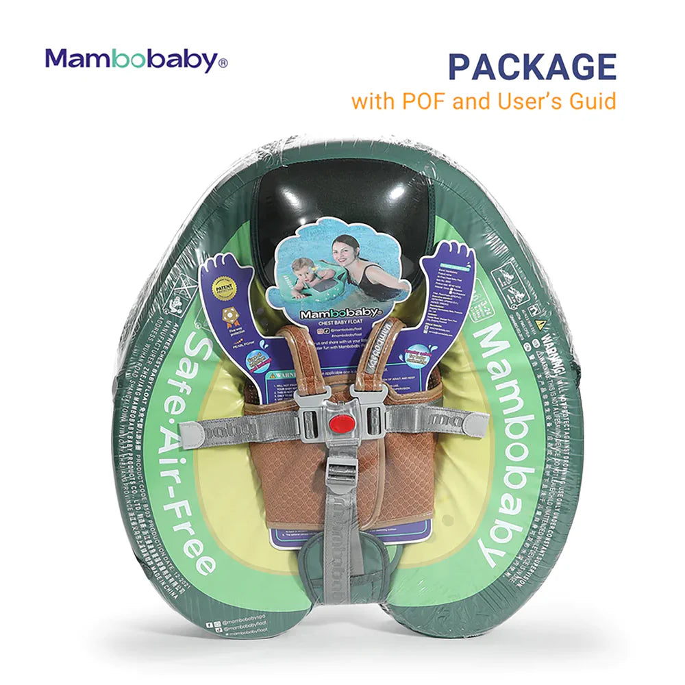 Mambobaby Air-Free Chest Type Floater with Canopy and Tail (3-24 mos)