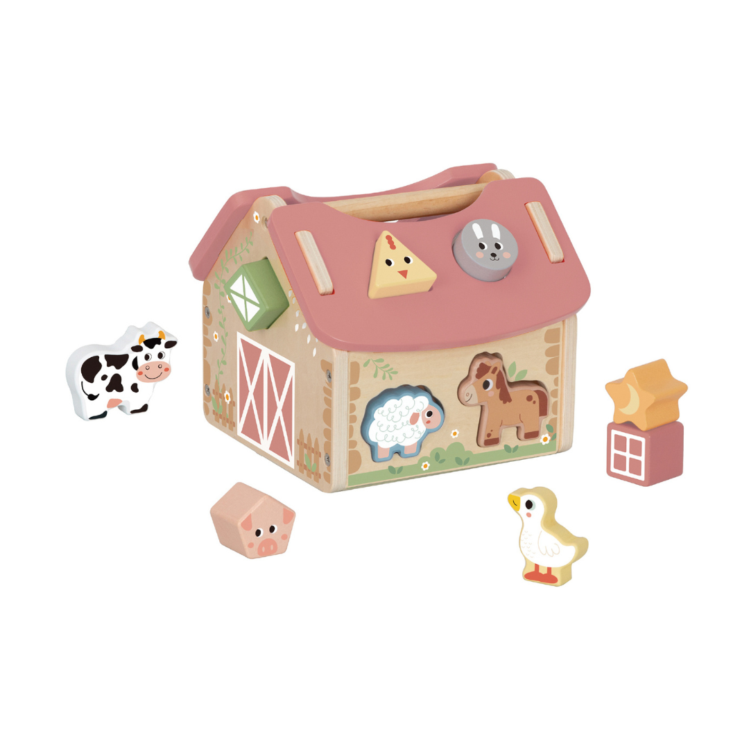 Tooky Toy Shape Sorter Barnhouse