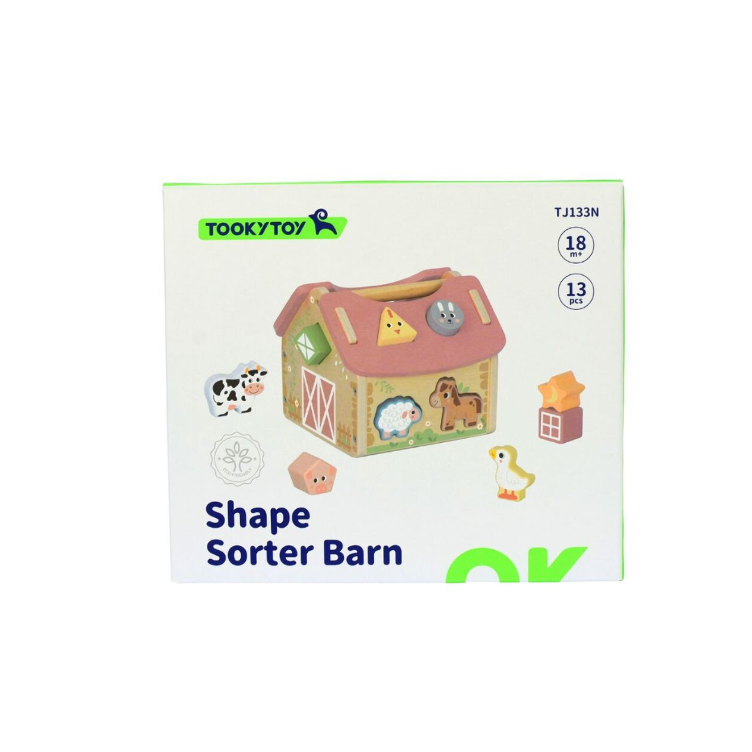 Tooky Toy Shape Sorter Barnhouse