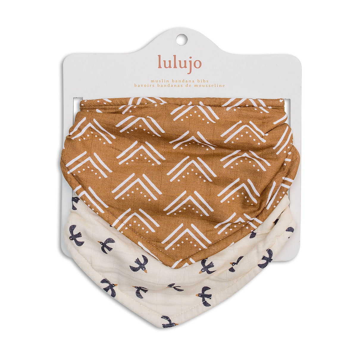 Lulujo Muslin Bibs (Set of 2)