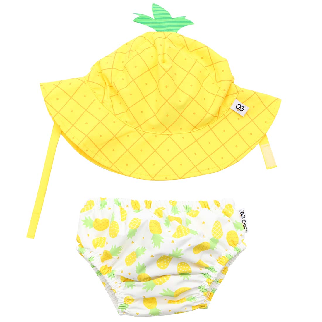 Baby swimsuit best sale and hat set